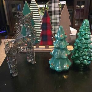 Reindeer & Christmas tree decorations